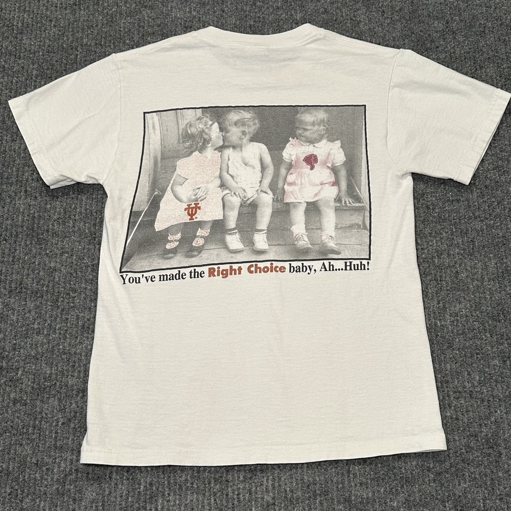 Vintage Y2K Texas University‎ VS Texas A&M The Right Choice T-Shirt Size Small